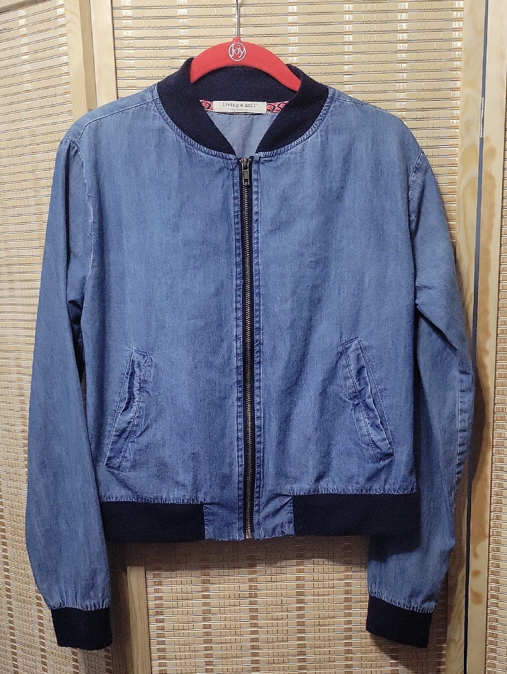 Living Doll Lightweight Bomber Jacket - See Measurements For Size